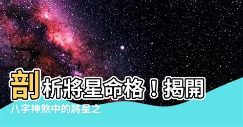 神煞 將星|將星